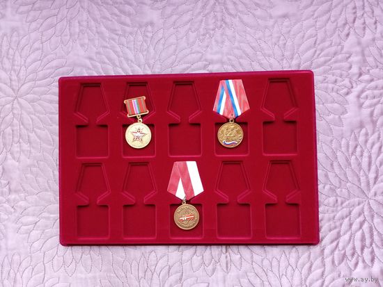 Планшет на 10 орденов/медалей, горизонтальный.