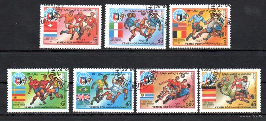 История Чемпионатов мира по футболу Йемен 1990 год серия из 7 марок