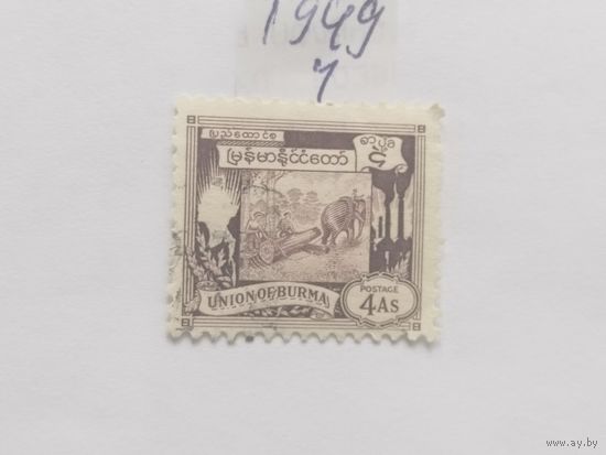 Бирма 1949  слон