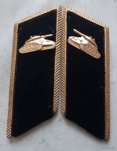 Петлицы танкиста парадные СССР. Ч-75