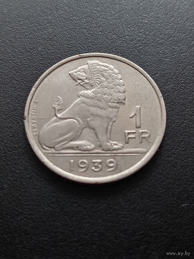 Бельгия 1 франк 1939 г.