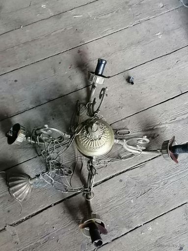 Люстра бронзовая