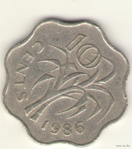 10 центов 1986 г.