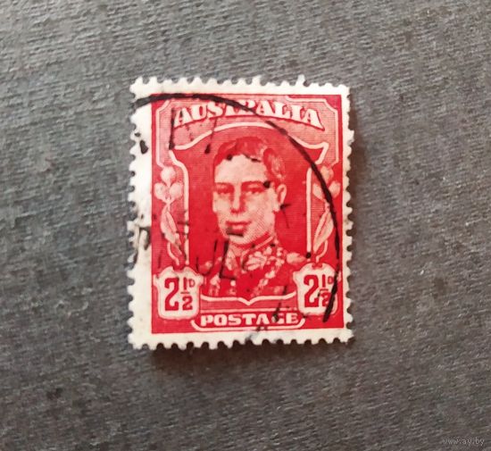 Марка Австралия 1942 год Король