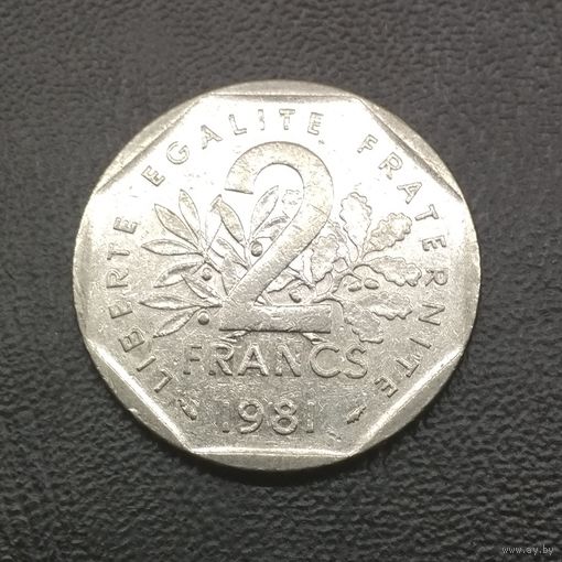 Франция 2 франка 1981