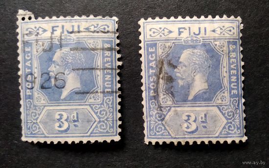 ВЕЛИКОБРИТАНИЯ\1360\Фиджи 1922г король Георг V Mi77 кц1.5евр. цена за 1 шт