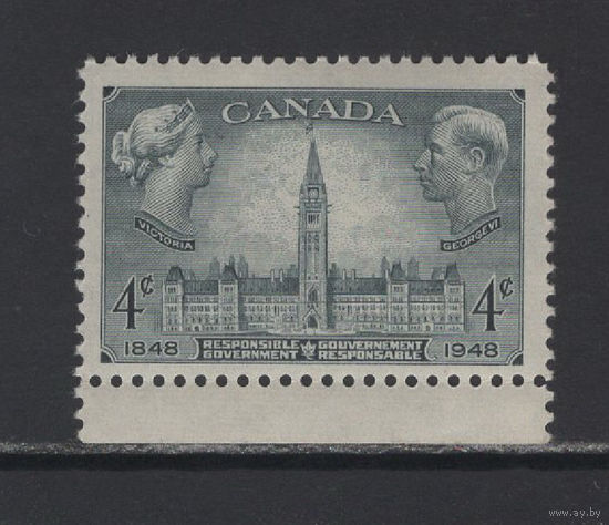 Канада 1948** Парламент, Королева Виктория и Король Георг VI SG#411