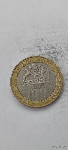 Чили 100 песос 2015