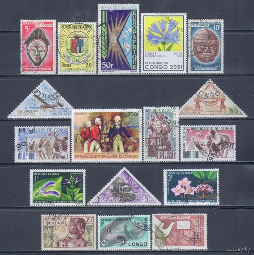 [2798] Конго. 17 гашеных марок.