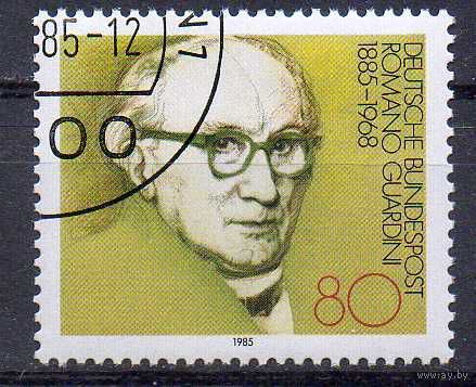 100-летие со дня рождения Романо Гвардини ФРГ 1985 год серия из 1 марки
