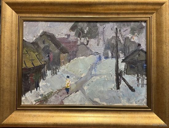 Селещук Н.М. Этюд. Картон, масло. Размер с рамой 64х49 см.