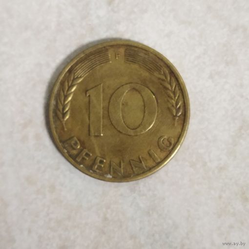 10 пфеннигов 1966 F Германия