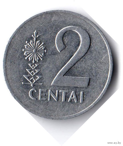 Литва. 2 цента. 1991 г.