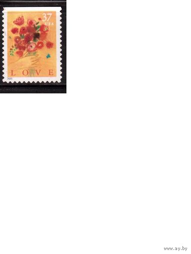 США-2005 (Мих.3906) ,  * (без клея) ,Флора, Цветы,