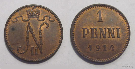1 пенни 1914 XF