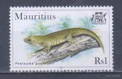 [935] Маврикий 1998. Фауна.Ящерица. БЕЗ КЛЕЯ.