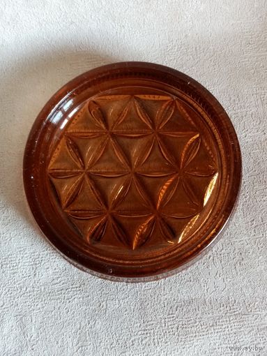 Пепельница Нёман тёмное стекло мелочница