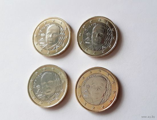 2 ЕВРО 2025. МОНАКО. Unc! Из ролла.