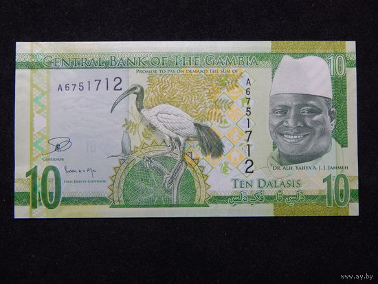 Гамбия 10 даласи 2015г.UNC