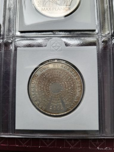 10 евро 2004 Германия Расширение Евросоюза! Серебро 18 грамма 925 пробы! ВОЗМОЖЕН ОБМЕН!