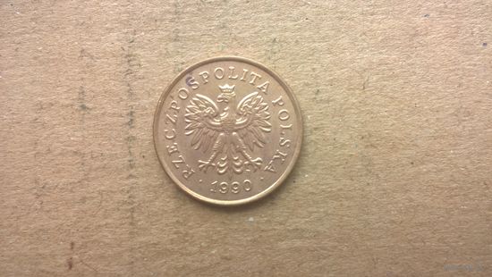 Польша 5 грошей, 1990г. (D-16)