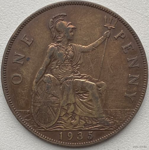 Великобритания 1 пенни 1935 г.