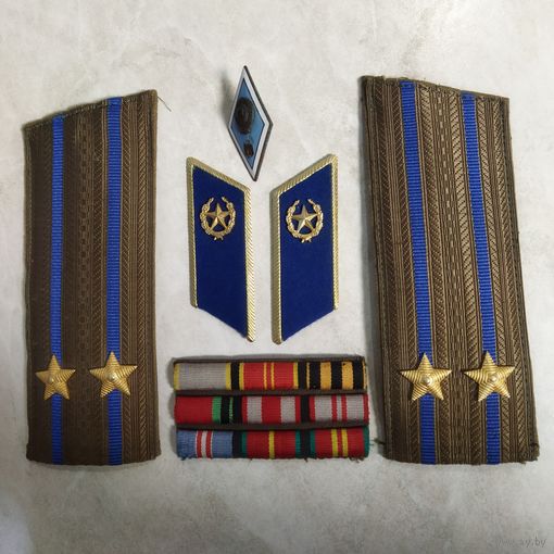 Комплект обшивы с кителя подполковника КГБ СССР.