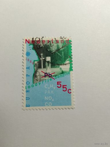 Марки  Транспорт и коммуникации   Нидерланды 1988    1 шт. -  0,50 руб.