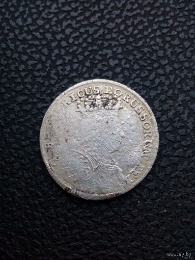 6 крейцеров 1755 Силезия RRR Редкий герб