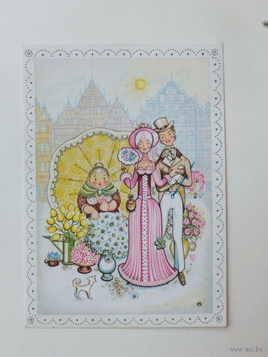 Открытка ГДР 1976 10х15 см