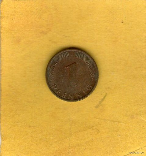 Германия 1 пфенниг 1991 J