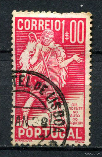 Португалия - 1937 - 400-летие Жиля Висенте 1Е - [Mi.600] - 1 марка. Гашеная.  (Лот 69AV)