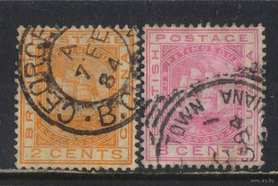 GB Колонии Гвиана Британская 1882 Фрегат Сандбах Стандарт #61,64