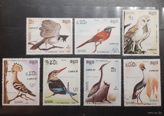 Камбоджа. 1987 год. Фауна. Птицы (359)