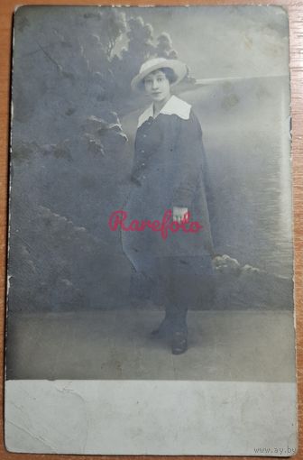 1910-е Открыточный формат Ване от Вали ретро студийное фото