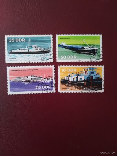 ГДР. 1981г. Корабли.