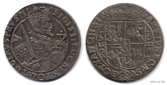 Орт 1622, Сигизмунд III Ваза, Быдгощ. Ав: конец легенды - PRVS:M+
