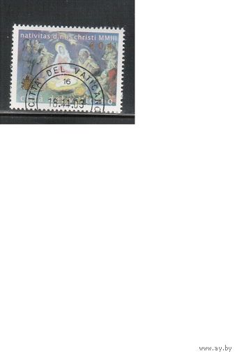 Ватикан-2003,(Мих.1468) гаш. ,  Рождество, Живопись(одиночка)