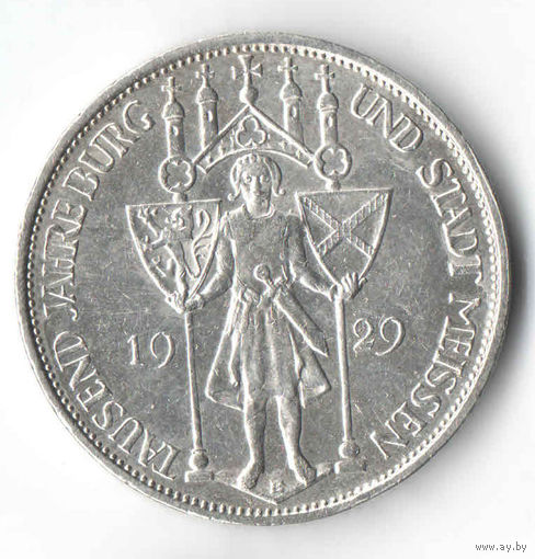 3 марки 1929 г. Веймарская республика,  "1000 лет Мейсену"