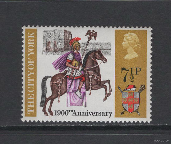 Британия 1971** 1900 лет городу Англии Йорк York, Римская Империя