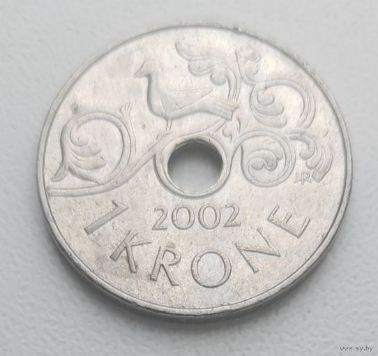 Норвегия 1 крона 2002_KM# 462 _Одна на АУ