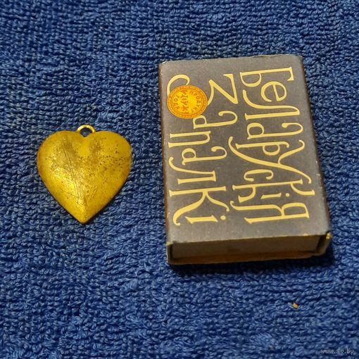 Старинный медальон Сердечко, XIX в.