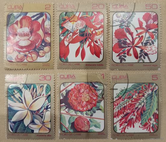 Куба 1984. Флора Карибские островов. Полная серия