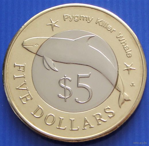 Федеративные Штаты Микронезии. 5 долларов 2012 год "Карликовая касатка" Тираж: 10.000 шт