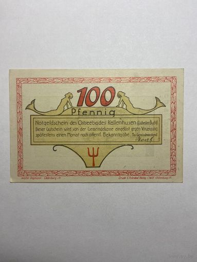 100 пфенингов (нотгельды) г. Германия.-1012
