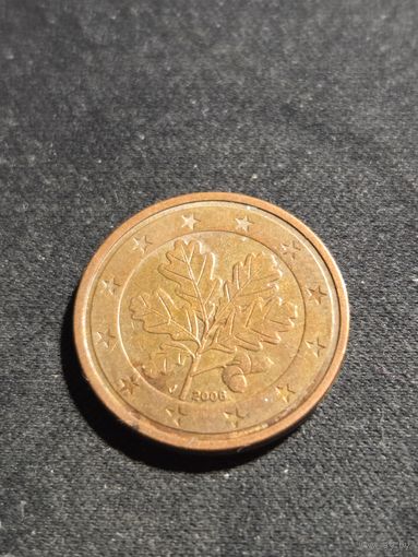Германия 2 евроцента 2006 J