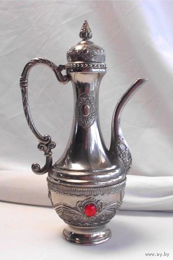 Графин Декантер Кувшин Кофейник Серебрение Инкрустация