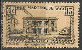 Мартиника. Императорский дворец. 1933г. Mi#131 в.