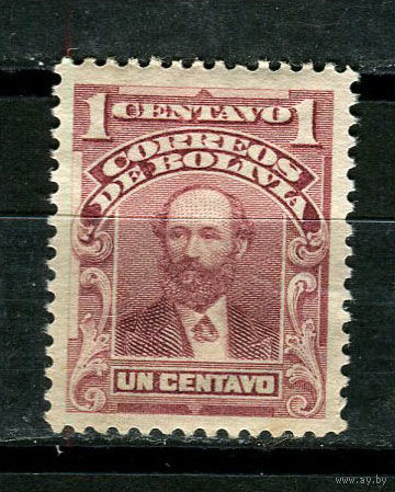 Боливия - 1901/1904 - Адольфо Бальивиан 1С - [Mi.66] - 1 марка. MH.  (Лот 1JF)-TG2P16