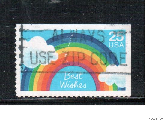 США-1988, (Мих.2019),  гаш., Поздравительные марки